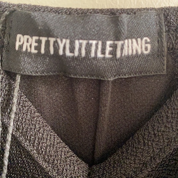 🩷🩵Pretty Little Thing - Black Strappy Ruched Midi Dress - Picture 4 of 9